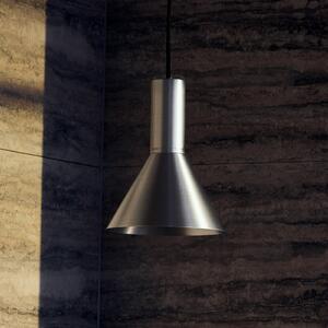 FRANDSEN Lyss viseća svjetiljka, boja aluminija, metal, Ø 18 cm, E27, prigušiva, Metalik, Dnevni boravak/blagovaonica, Aluminij