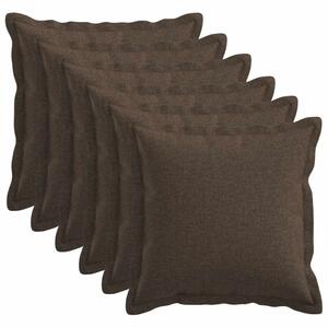Presvlaka za jastuk 6 pcs HOUTEN Sivosmeđa 45 x 45 cm - Sivosmeđa 45 x 45 cm 6