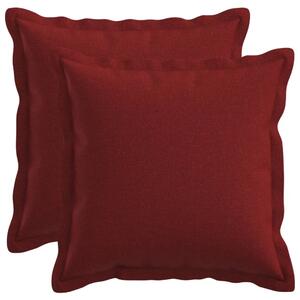 Presvlaka za jastuk 2 pcs HOUTEN Vinska crvena 35 x 35 cm - boja crnog vina 35 x 35 cm 2