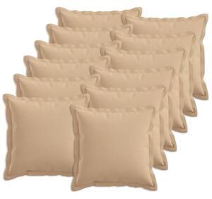 Presvlaka za jastuk 12 pcs HOUTEN Krem 40 x 40 cm Umjetni lan - Krem 40 x 40 cm 12
