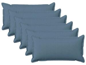 Presvlaka za jastuk 6 pcs HOUTEN Traper plava 40 x 80 cm - Trapere plave boje 40 x 80 cm 6