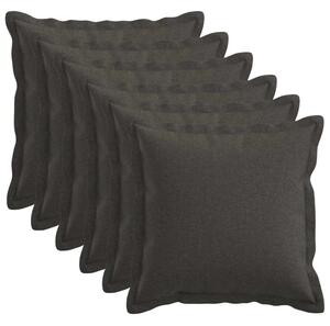Presvlaka za jastuk 6 pcs HOUTEN Tamnosiva 50 x 50 cm - Tamnosiva 50 x 50 cm 6