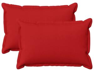 Presvlaka za jastuk 2 pcs HOUTEN Crvena 30 x 50 cm Umjetni lan - Crvena 30 x 50 cm 2