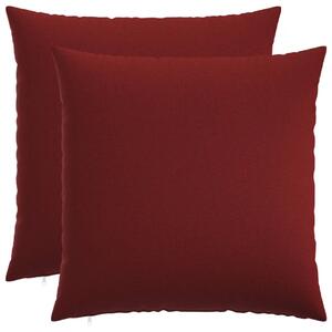 Presvlaka za jastuk 2 kom. HEERLEN Vinska crvena 55 x 55 cm - boja crnog vina 55 x 55 cm 2