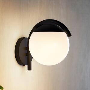 EGLO Prata Vecchia vanjska zidna lampa, crna, visina 26 cm, metal, Crno, Plastika