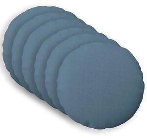 Presvlaka za jastuk 6 kom. HEERLEN Traper plava Ø 40 cm Tkanina - Trapere plave boje Ø 40 cm 6