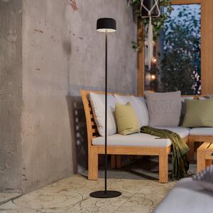 EGLO Roccanova-L solarna LED lampa za terasu, crna, visina 120 cm, Crno, Metal