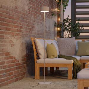 EGLO Roccanova-L solarna LED lampa za terasu, bijela, visina 120 cm, Bijela, Metal
