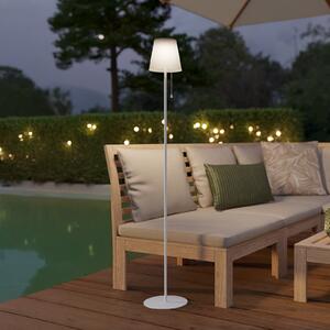 EGLO Scordiano-L Solarna LED lampa za terasu, bijela, visina 120 cm, Bijela, Metal