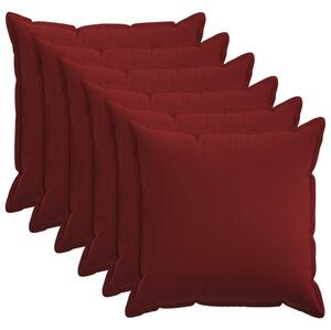 Presvlaka za jastuk 6 pcs HOUTEN Vinska crvena 80 x 80 cm - boja crnog vina 80 x 80 cm 6
