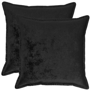Presvlaka za jastuk 2 pcs HOUTEN Crna 60 x 60 cm Flanel - Crna 60 x 60 cm 2