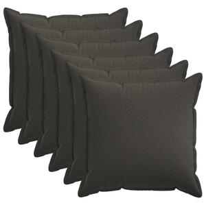 Presvlaka za jastuk 6 pcs HOUTEN Tamnosiva 60 x 60 cm - Tamnosiva 60 x 60 cm 6