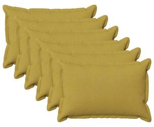 Presvlaka za jastuk 6 pcs HOUTEN Svijetlo zelena 50 x 75 cm - Svijetlo zelena 50 x 75 cm 6