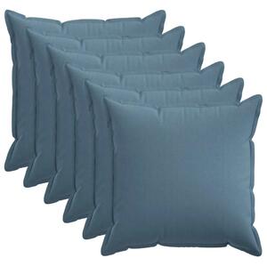 Presvlaka za jastuk 6 pcs HOUTEN Traper plava 55 x 55 cm - Trapere plave boje 55 x 55 cm 6