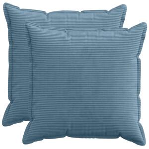 Presvlaka za jastuk 2 kom. HOUTEN Plava 55 x 55 cm Kord - Plava 55 x 55 cm 2