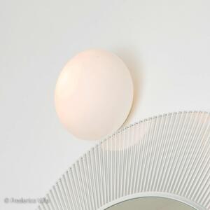 Artemide Zidna svjetiljka Dioscuri, IP65, Ø 25 cm, prigušiva, Bijela, Područje hodnika, Staklo, Metak