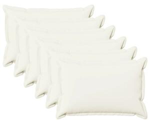 Presvlaka za jastuk 6 pcs HOUTEN Bijela 50 x 70 cm Umjetni lan - Bijela 50 x 70 cm 6