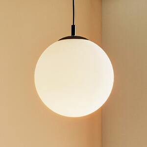 ALDEX Viseća lampa 562, mat staklo, crni poklopac/nadstrešnica, prigušiva, Bijela, Dnevni boravak/blagovaonica, Staklo, Metak