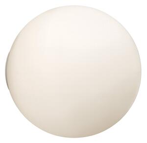 Artemide Zidna svjetiljka Dioscuri, IP65, Ø 35 cm, prigušiva, Bijela, Područje hodnika, Staklo, Metak