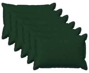 Presvlaka za jastuk 6 pcs HOUTEN Tamnozelena 40 x 60 cm - Tamnozelena 40 x 60 cm 6