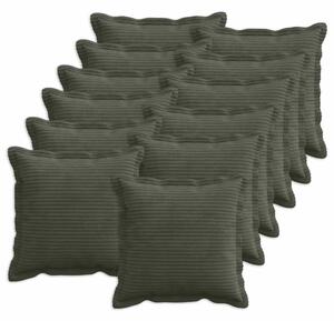 Presvlaka za jastuk 12 kom. HOUTEN Antracit 50 x 50 cm Kord - Antracit 50 x 50 cm 12