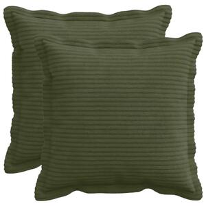 Presvlaka za jastuk 2 kom. HOUTEN Zelena 35 x 35 cm Kord - Zelena 35 x 35 cm 2