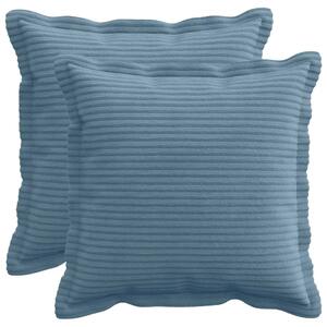 Presvlaka za jastuk 2 kom. HOUTEN Plava 40 x 40 cm Kord - Plava 40 x 40 cm 2