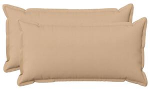 Presvlaka za jastuk 2 pcs HOUTEN Krem 40 x 80 cm Umjetni lan - Krem 40 x 80 cm 2