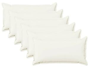 Presvlaka za jastuk 6 pcs HOUTEN Bijela 40 x 80 cm Umjetni lan - Bijela 40 x 80 cm 6