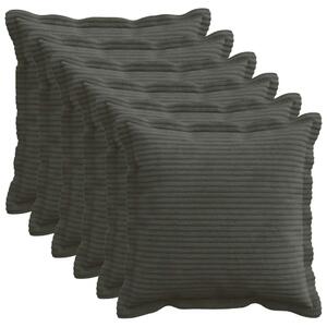Presvlaka za jastuk 6 kom. HOUTEN Antracit 35 x 35 cm Kord - Antracit 35 x 35 cm 6