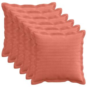 Presvlaka za jastuk 6 kom. HOUTEN Crvena narančasta 35 x 35 cm - Crvena narančasta 35 x 35 cm 6