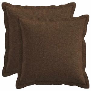 Presvlaka za jastuk 2 pcs HOUTEN Smeđa 40 x 40 cm Umjetni lan - Smeđa 40 x 40 cm 2