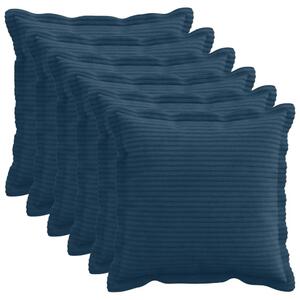 Presvlaka za jastuk 6 kom. HOUTEN Mornarsko plava 30 x 30 cm - Modra 30 x 30 cm 6