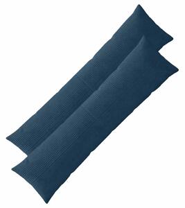 Presvlaka za jastuk 2 pcs ALMELO Mornarsko plava 40 x 145 cm - Modra 40 x 145 cm 2