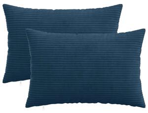 Presvlaka za jastuk 2 pcs HEERLEN Mornarsko plava 50 x 70 cm - Modra 50 x 70 cm 2