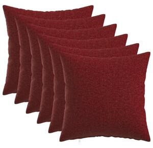 Presvlaka za jastuk 6 kom. HEERLEN Vinska crvena 30 x 30 cm - boja crnog vina 30 x 30 cm 6