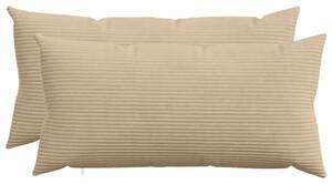 Presvlaka za jastuk 2 pcs HEERLEN Sivosmeđa 40 x 80 cm Kord - Sivosmeđa 40 x 80 cm 2