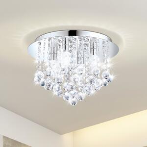 EGLO Almonte LED stropna svjetiljka s ovjesom, 35 cm, Metalik, Dnevni boravak/blagovaonica, Kristal