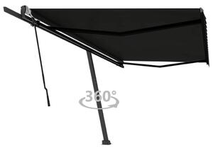 VidaXL Samostojeća tenda na ručno uvlačenje 500 x 350 cm antracit