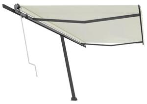 VidaXL Samostojeća automatska tenda 500x300 cm krem