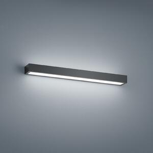 Helestra Theia LED zidna svjetiljka, mat crna 60 cm, Crno, kupaonica, Metal