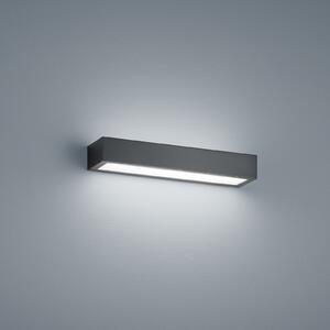 Helestra Theia LED zidna svjetiljka, mat crna 30 cm, Crno, kupaonica, Metal