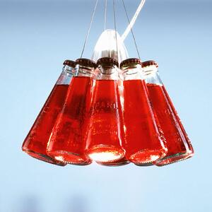 Ingo Maurer Campari Light - viseća lampa, 155 cm, prigušiva, Crvena, Dnevni boravak/blagovaonica, Staklo