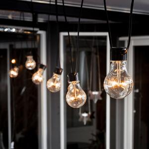 Konstsmide Christmas LED bajkovita svjetla pivski vrt osnovni set, jantar, prigušiva, Crno, Plastika