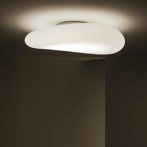 Stilnovo LED stropna svjetiljka Mr. Magoo, DALI, 76 cm, prigušiva, Bijela, Dnevni boravak/blagovaonica, Plastika