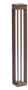 Les Jardins Borne LED solarno svjetlo sa senzorom, 90 cm, corten, prigušiva, Smeđa / hrđa, Metal, Vanjski stupići/staze