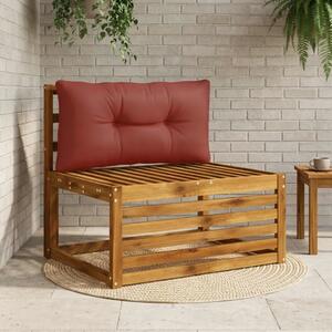 Jastučić za leđa PUTTEN 100% poliester Crvena 70 x 40 x 10 cm - Crvena 70 x 40 x 10 cm Melange