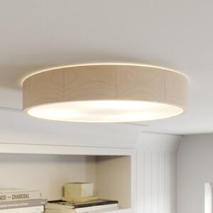 Envostar Stropna lampa Kerio, Ø 47 cm, bijela, prigušiva, Bijela, Dnevni boravak/blagovaonica, Drvo