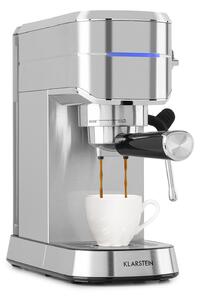 Klarstein Futura, aparat za espresso, 20 bara, 1450 W, 1,25 l, nehrđajući čelik