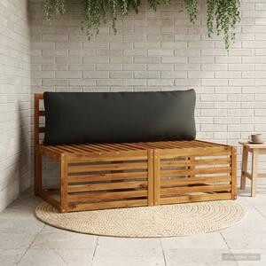 Jastučić za leđa (1 kom) PUTTEN 100% poliester Crna - Crna (melange) 120 x 40 x 15 cm 1